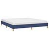 vidaXL Bettgestell ohne Matratze Blau 180x200 cm Stoff