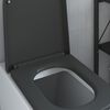 vidaXL Toilettensitz Anthrazit 44,5 x 35 x 3,6 cm Duroplast