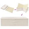 vidaXL Aufbewahrungsbox Stoff 70x40x18 cm Creme