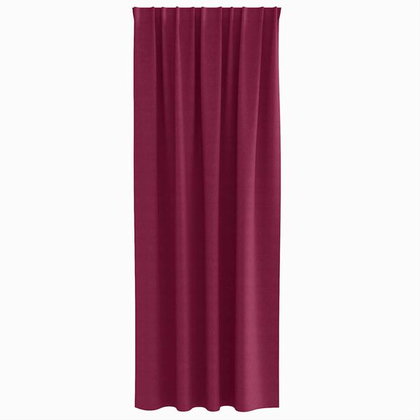 vidaXL Verdunkelungs-Vorh&auml;nge mit Ringen 2 pcs Weinrot 245 x 140 cm