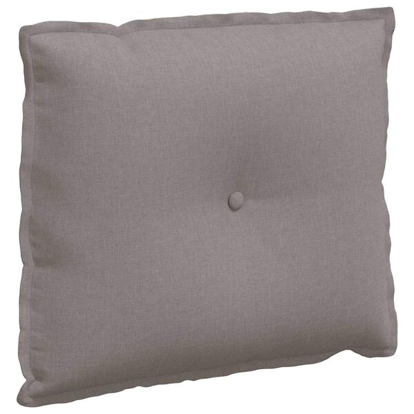 vidaXL R&uuml;ckenkissen Taupe 60 x 19 x 50 cm Stoff