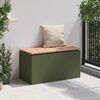 vidaXL Gartenbank Olive Gr&uuml;n 80 x 40 x 43 cm