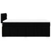 vidaXL Boxspringbett mit Matratze Schwarz 90x190 cm Stoff