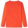 Kinder-Langarmshirt Hellorange 128