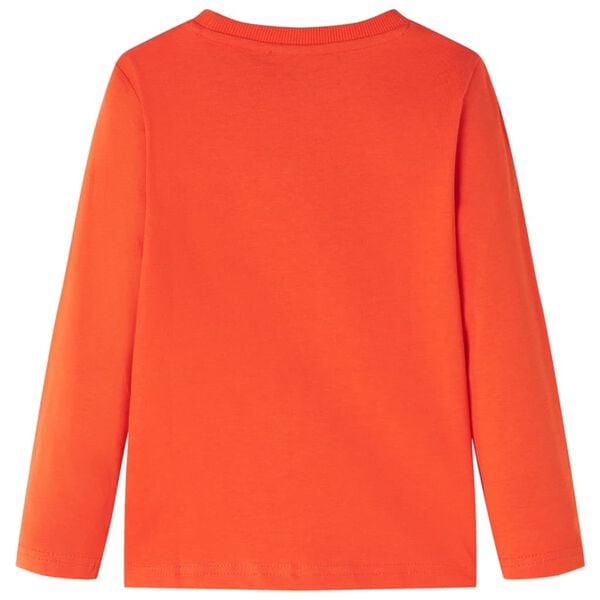 Kinder-Langarmshirt Hellorange 128
