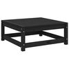 vidaXL Gartenhocker 70x70x30 cm Schwarz Massivholz Kiefer