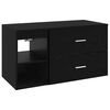 vidaXL Badezimmerm&ouml;bel-Set 2 Stk. Schwarze Eiche Holzwerkstoff