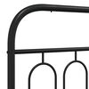 vidaXL Ersatz-Kopfteil Metall Schwarz 75 cm