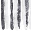 vidaXL Insektenschutz-Vorhang Grau und Wei&szlig; 56x200 cm Chenille