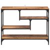 vidaXL Konsolentisch mit Regal Altholz 100 x 30 x 75 cm Holzwerkstoff