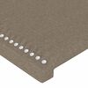 vidaXL LED Kopfteil Taupe 103x16x118/128 cm Stoff
