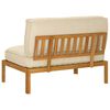 vidaXL Sofa Set mit Kissen Beige 120 x 92 x 69 cm Massivholz Akazie