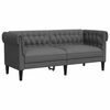 vidaXL Wohnzimmer Couch 3 pcs Dunkelgrau Stoff