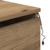 vidaXL Wandmontiertes Nachttischchen 2 pcs Artisan-Eiche Holzwerkstoff