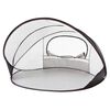 DERYAN Pop-up Strandmuschel XXL 155x133x95 cm Silbern