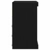 vidaXL LED-Sideboard Schwarz Eichen-Optik 60,5 x 37 x 67 cm