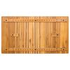 vidaXL Badematte Uni Braun 100 x 55 cm Holz