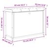 vidaXL Schuhbank mit Klappe R&auml;uchereiche 82x32x56 cm