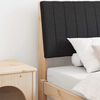 vidaXL Gepolstertes Kopfteil Schwarz 100 cm Massives Kiefernholz