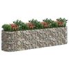 vidaXL Gabionen-Hochbeet Verzinktes Eisen 400x100x100 cm