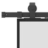 vidaXL Schiebet&uuml;r mit Beschlag Schwarz 90x205 cm ESG-Glas