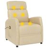 vidaXL Massagesessel Creme Stoff