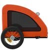 vidaXL Fahrradanh&auml;nger f&uuml;r Hunde Orange Oxford-Gewebe und Eisen