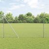 vidaXL Zaunpfosten Silber 100 x 1,6 m (36 mm Maschen) Stahl