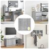 vidaXL Selbstklebende Schraubenabdeckung 12 pcs Graues Sonoma