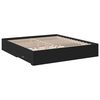 vidaXL Bettgestell mit Schubladen Schwarz 180x200 cm Holzwerkstoff