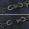 vidaXL Hundemantel mit Geschirr Marineblau S Fleece und Polyester