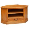 vidaXL EckTVSchrank Natur 79 x 40 x 46 cm Massives Mahagoni Holz
