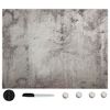 vidaXL Magnettafel Wandmontage Glas 80x60 cm