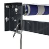 vidaXL Markise Einziehbar Blau und Wei&szlig; 3x2,5 m Stoff und Aluminium