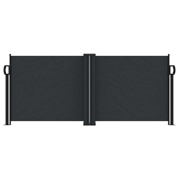 vidaXL Seitenmarkise Ausziehbar Schwarz 100x1000 cm