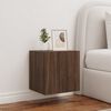 vidaXL TV-Wandschrank mit LED-Leuchten Braun Eichen-Optik 40,5x35x40cm