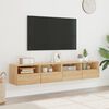 vidaXL TV-Wandschr&auml;nke 2 Stk. Sonoma-Eiche 80x30x30 cm Holzwerkstoff