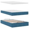 vidaXL Ottoman-Bett mit Matratzen Dunkelblau 120x190 cm Samt