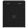 vidaXL Badschrank Schwarz Eichen-Optik 80 x 42,5 x 93,5 cm