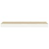 vidaXL Schweberegal Eichen-Optik und Wei&szlig; 80x23,5x3,8 cm MDF