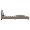 vidaXL Bettgestell mit Kopfteil "Dover" Taupe 80x200 cm Stoff