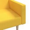 vidaXL Schlafsofa 2-Sitzer Gelb Stoff