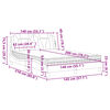 vidaXL Bett "Viana" mit Matratze Grau 140x200 cm Kunstleder