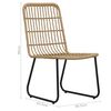 vidaXL 9-tlg. Garten-Essgruppe Poly Rattan und Glas