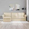 vidaXL Sofa 210cm Creme Metall