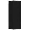 vidaXL TV-Schrankset 3 pcs Schwarz Eichen-Optik 130,5 x 30 x 140 cm