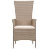 vidaXL 7-tlg. Garten-Essgruppe Beige