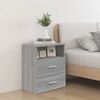vidaXL Nachttisch Grau Sonoma 50x32x60 cm