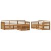 vidaXL Outdoor-Sofagarnitur 6 stk. Natur Massivholz Akazie
