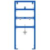 vidaXL Badezimmer Wandst&uuml;tze Blau 50 x 3 x 112 cm